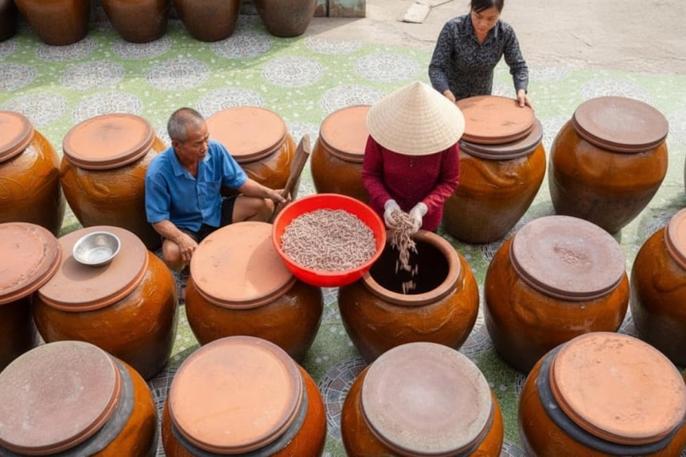 Làng nghề nước mắm Nam Ô là một trong những làng nghề truyền thống lâu đời tại Đà Nẵng.